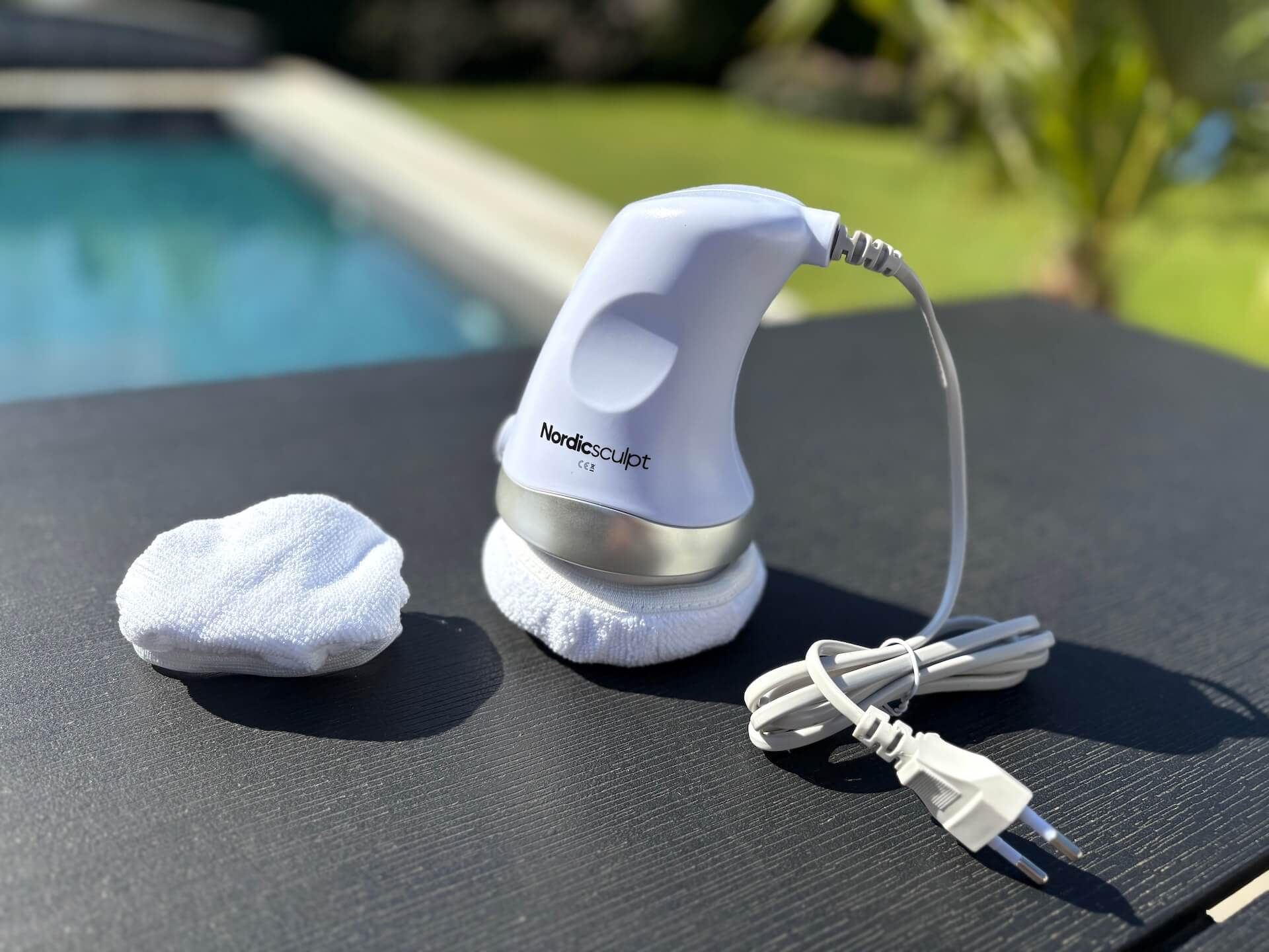Nordic Sculpt Machine, Handheld Body Sculpting Machine Cellulite Massager Tool met 3 wasbare pads, Break Down Fat, Sculpting Dream Figuur voor nek, Schouder, Taille: Buik, Billen en Benen (1 Set